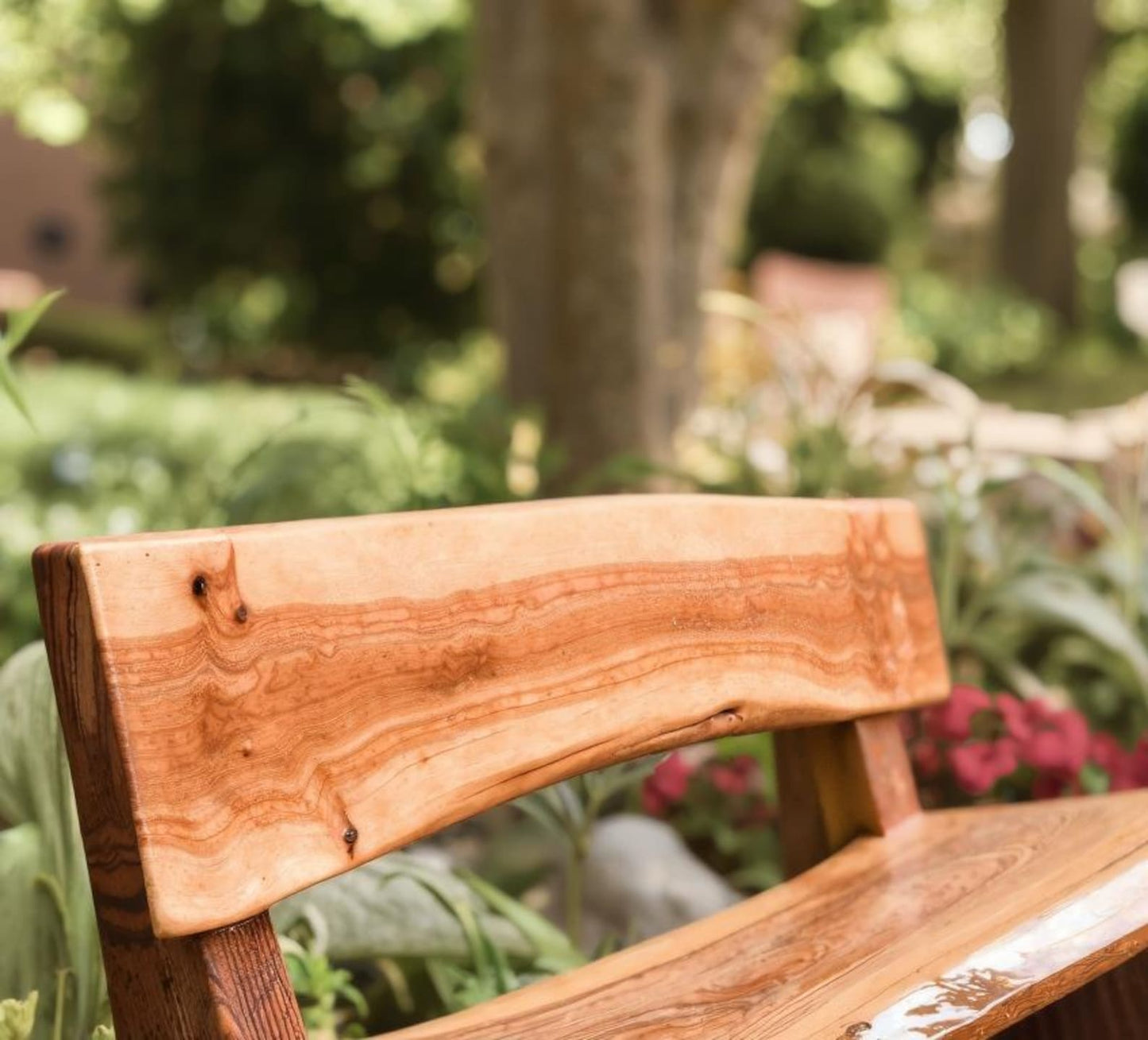 Sanozo Rustic Live Edge Handcrafted Bench for Indoor & Outdoor